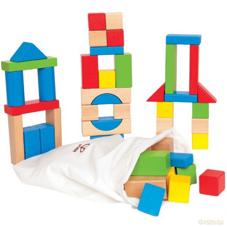 Hape Zestaw Kolorowych Klocków [KLOCKI]