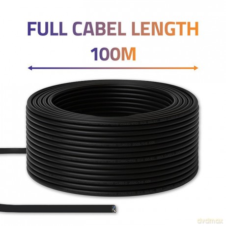 Kabel patchcord sieciowy skrętka UTP | CAT6 | High speed 1Gb/s | LAN | 100m | Czarny