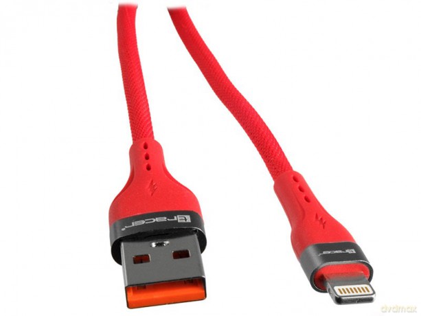 Kabel USB A - Lightning 1m Czerwony