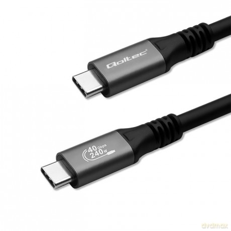 Kabel USB4 Ultra-Fast | USB-C PD 240W | Thunderbolt 3/4 | 4K | 40Gb/s | 1m | Czarny