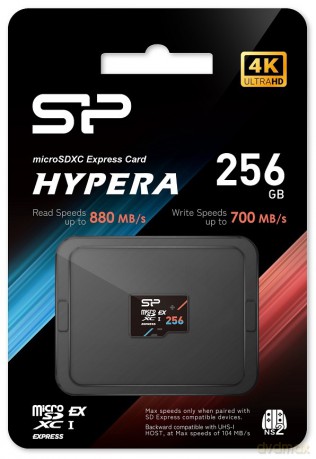 Karta pamięci microSDXC 256GB Express 7.1, PCIe Gen 3x1, NVMe, 880MB/s