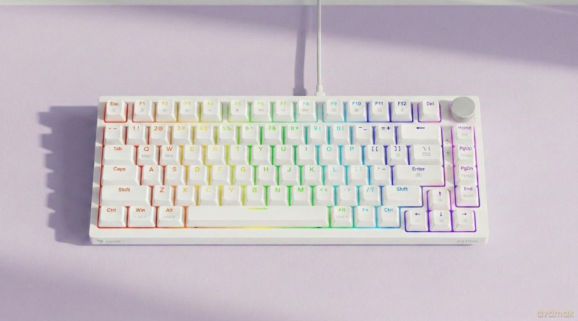 Klawiatura magnetyczna ASTRAL White OUTEMU White jade RGB