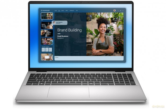 Laptop Dell 16 DC16251 W11P C7-150U|16GB|1TB|Intel Graphics|FgrPr.|WLAN + BT|16.0 16.10 2K Touch|BcklKb|4C|65W|3YPS Platinum Silver