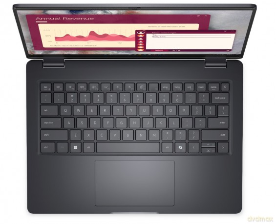 Laptop Dell Pro 14 PC14250 W11P C7 150U/16GB/512GB CL25/FgrPr/FHD IR Cam&Mic/WLAN+BT|14.0 FHD+|BcklKb/3C/65W/3YPS Magnetite color, textured finish