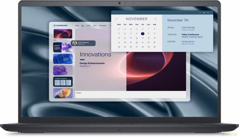 Laptop Dell Pro 15 Essential PV15250 W11P C3-100U|8GB|512GB|Intel UHD|FgrPr|WLAN+BT|15.6 FHD|BcklKb|3C|65W|3YPS Carbon Black (Plastic)