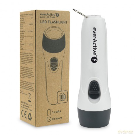 Latarka ręczna LED BASIC EL-100 100 lumenów Biała