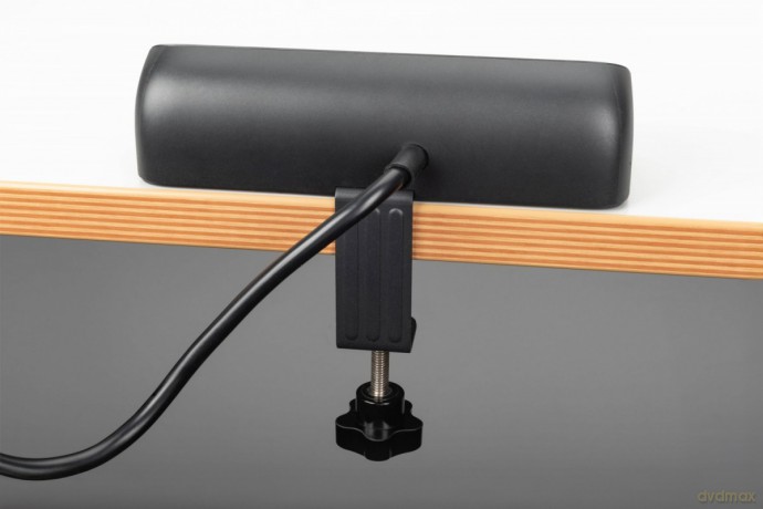 Listwa zasilająca biurkowa, 3 gniazda Schuko, 2x USB-A (2x 12W), 1x USB-C (30W) z zaciskiem na blat, kabel 1,5m, czarna