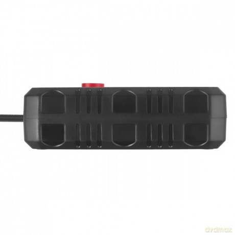 Listwa zasilająca MCE387 B 2 gniazda 3xUSB, 110-240V AC 50/60Hz 2,1A max 2500W, 1,5m czarna
