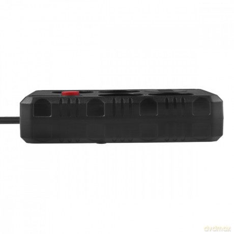 Listwa zasilająca MCE393 B 4 gniazda 3xUSB 110-240V AV 50/60Hz 1A max 2500W 3m czarna