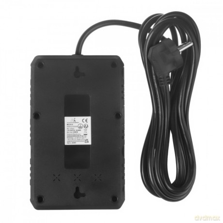 Listwa zasilająca MCE393 B 4 gniazda 3xUSB 110-240V AV 50/60Hz 1A max 2500W 3m czarna