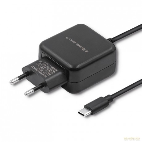 Ładowarka sieciowa 5V | 2.4A | 12W | USB typ C | Czarna