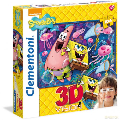 Clementoni 104el 3d Sponge Bob [PUZZLE]