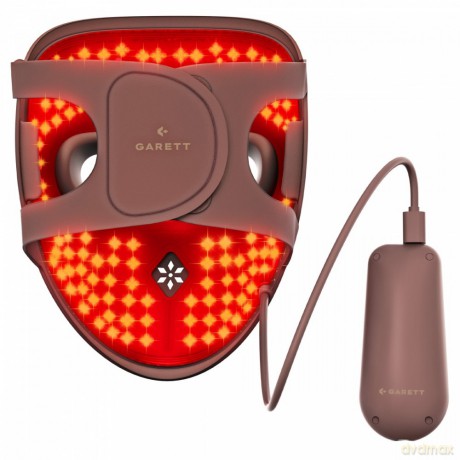 Maska LED do twarzy i szyi Garett Beauty Skin Ritual Face&Neck brązowy