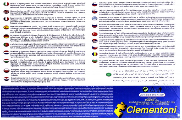 CLEMENTONI 3x1000 Element. Zwierzęta [PUZZLE]