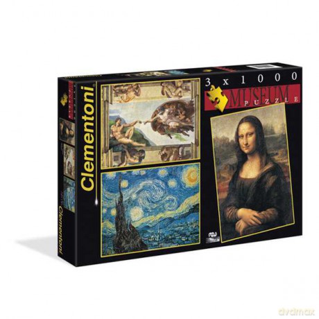 Clementoni 3x1000el.Koleksja Muzealna [PUZZLE]