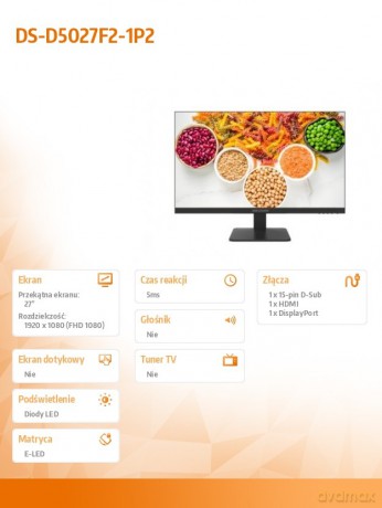 Monitor 27 cali DS-D5027F2-1P2