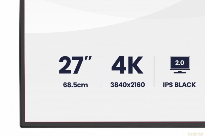 Monitor 27 cali ProGraphic HB2701UHSNP-B1 4K,IPS BLACK 2.0,450cd,VESA USB-c dock(PD:96W),HDMI,DP,DAISY/CHAIN,4xUSB,RJ45,3000:1,sRGB:100%,DCI-P3:99%,KV