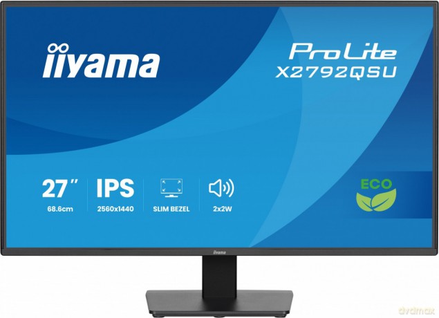 Monitor 27 cali X2792QSU-B1 IPS,QHD,120Hz,HDMI,DP, 350cd,1500:1, cienkie ramki, 2xUSB 3.2, ErP B