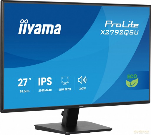Monitor 27 cali X2792QSU-B1 IPS,QHD,120Hz,HDMI,DP, 350cd,1500:1, cienkie ramki, 2xUSB 3.2, ErP B