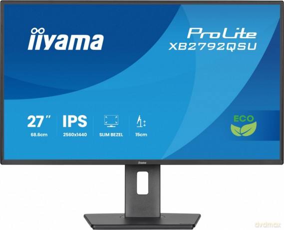 Monitor 27 cali XB2792QSU-B1 IPS,QHD, HAS (150) PIVOT, 120Hz,HDMI,DP, 350cd,1500:1, cienkie ramki, 2xUSB 3.2, ErP B