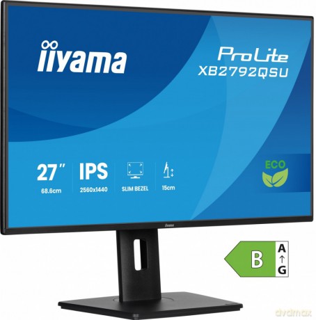 Monitor 27 cali XB2792QSU-B1 IPS,QHD, HAS (150) PIVOT, 120Hz,HDMI,DP, 350cd,1500:1, cienkie ramki, 2xUSB 3.2, ErP B