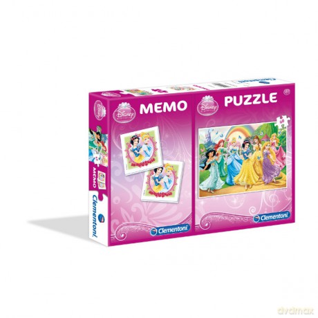 Clementoni 60 Element. Memo Księżniczki [PUZZLE]