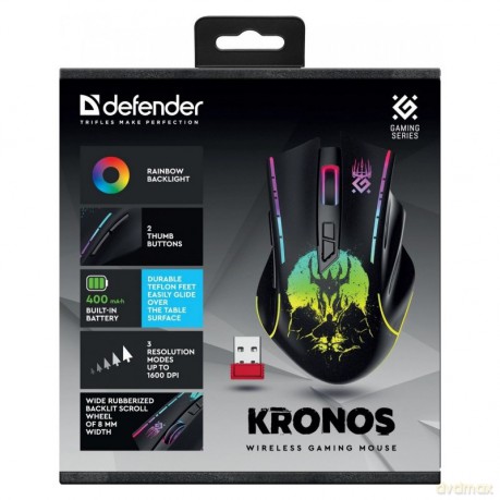 Mysz gamingowa bezprzewodowa KRONOS GM-695 RF 1600DPI 7P