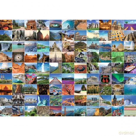 RAVENSBURGER 1000 el. 99 Pięknych Miejsc [PUZZLE]