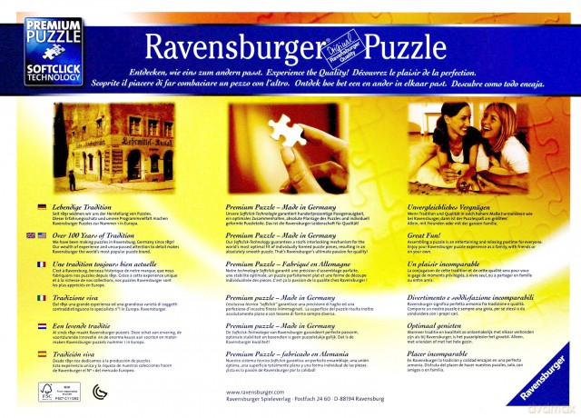 RAVENSBURGER 1000 el. 99 Pięknych Miejsc [PUZZLE]
