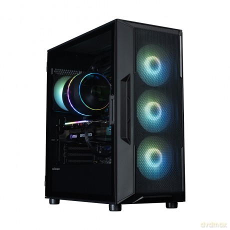 Obudowa I3 NEO V2 Mid Tower ARGB fan x4 czarna
