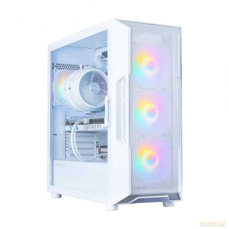 Obudowa I3 NEO V2 Mid Tower RGB fan x4 biała
