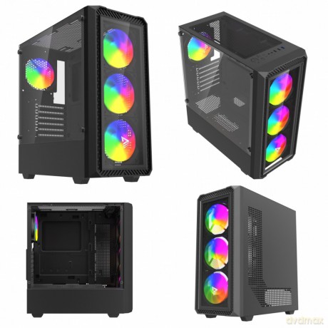 Obudowa komputerowa NOCTIS GLASS RGB X1