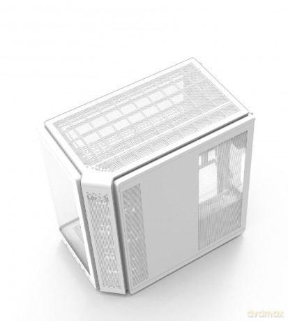 Obudowa P60 Mid-Tower 5x ARGB fans biała
