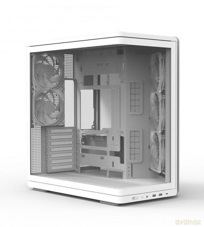 Obudowa P60 Mid-Tower 5x ARGB fans biała