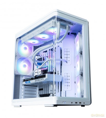 Obudowa P60 Mid-Tower 5x ARGB fans biała