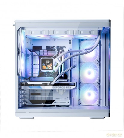 Obudowa P60 Mid-Tower 5x ARGB fans biała