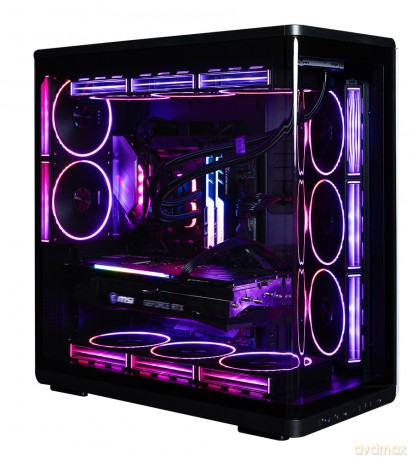 Obudowa P60 Mid-Tower 5x ARGB fans czarna