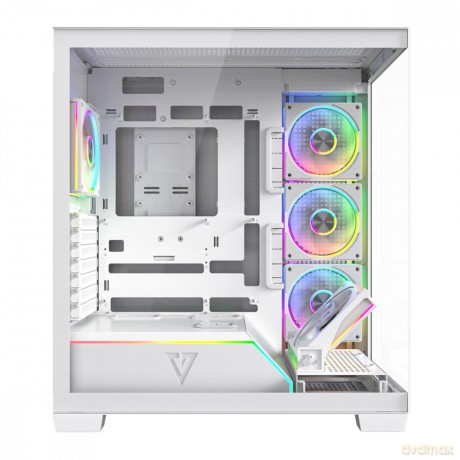Obudowa PC VOLCANO STELLAR PLUS ARGB MIDI 5F Biała