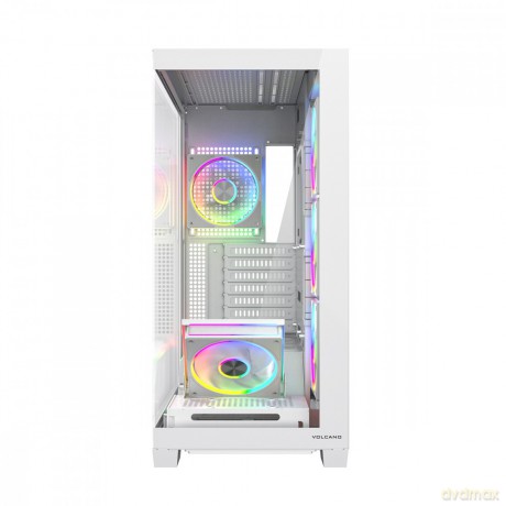 Obudowa PC VOLCANO STELLAR PLUS ARGB MIDI 5F Biała