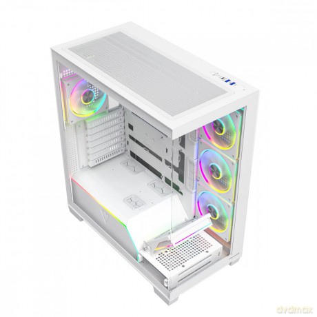 Obudowa PC VOLCANO STELLAR PLUS ARGB MIDI 5F Biała