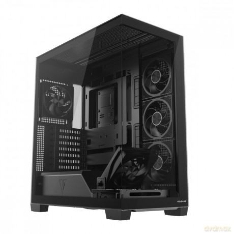 Obudowa PC VOLCANO STELLAR PLUS ARGB MIDI 5F Czarna