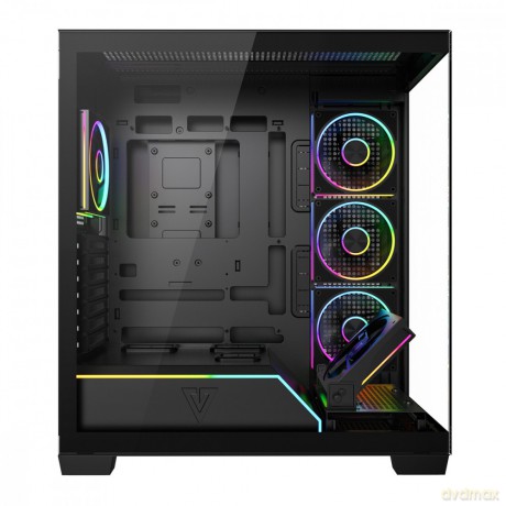 Obudowa PC VOLCANO STELLAR PLUS ARGB MIDI 5F Czarna