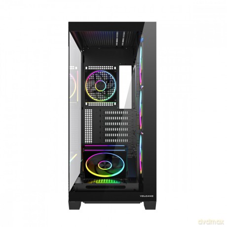 Obudowa PC VOLCANO STELLAR PLUS ARGB MIDI 5F Czarna