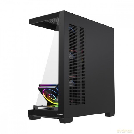 Obudowa PC VOLCANO STELLAR PLUS ARGB MIDI 5F Czarna