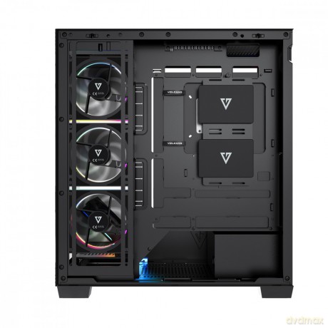 Obudowa PC VOLCANO STELLAR PLUS ARGB MIDI 5F Czarna