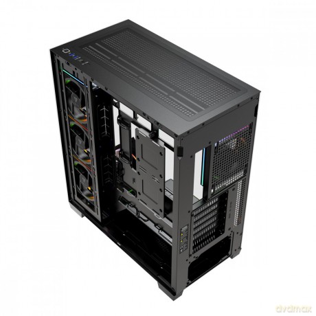 Obudowa PC VOLCANO STELLAR PLUS ARGB MIDI 5F Czarna