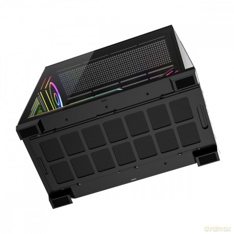 Obudowa PC VOLCANO STELLAR PLUS ARGB MIDI 5F Czarna