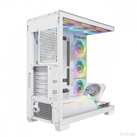Obudowa PC VOLCANO STELLAR PLUS ARGB MIDI 8F Biała