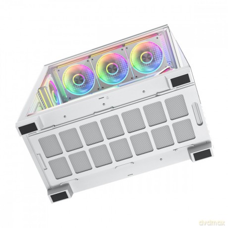 Obudowa PC VOLCANO STELLAR PLUS ARGB MIDI 8F Biała