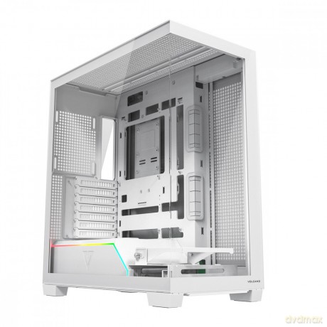 Obudowa PC VOLCANO STELLAR PLUS ARGB MIDI NF Biała